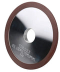 Rock Solid Six Inch Dish Resin Diamond Grinding Facing Wheel Bulletproof 320 Grit for carbide saw blade sharpening.