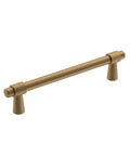 Champagne Bronze Destine Cabinet Pull 5-1/16 Inch Center-To-Center for Cabinets and Drawers, Modern Drawer Handle, angled view