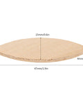 Solid Beech Wood Joining Biscuits Set, 100 Pack For Woodworking, Sizes 0 10 20, side view with size dimensions