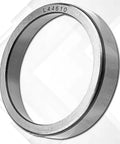 Trailer bearing race, silver metal ring labeled L44610 for trailer axle bearing kits