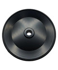 Heavy Duty L10A Water Pump Pulley For Mercruiser Stern Drive Inboard Engine Replaces 862351T 8M0150724 top view of black pulley