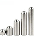Super Heavy Duty Positioning Shelf Locating Pins Made Of 304 Stainless Steel, Rust Proof Round Head Pegs, various sizes displayed.