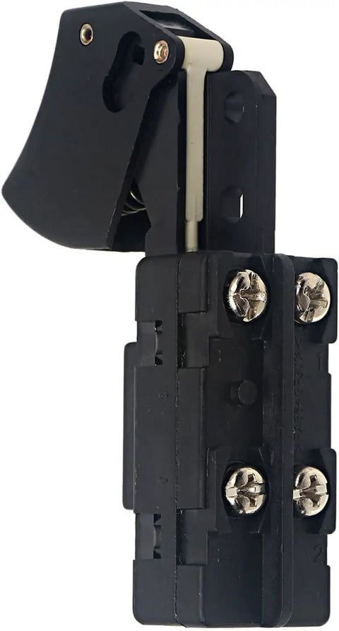 Straight Up Premium Quality Replacement Trigger Switch with paddle design for circular saws, compact 15amp, 125V, 4 terminals