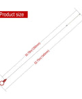 Dodge Chrysler Jeep Ram VW Volkswagen Transmission Dipstick Upgrade With Clear Grid Scales showing full length and size dimensions