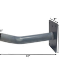 Heavy Duty 12 Inch Wall Tire Hanger Kit with Universal Multi Tool Storage Hooks Protective Sleeves Screws and Anchors Included