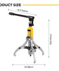 Pro Grade 8 Inch Hydraulic Gear Puller Workhorse With 5 Ton Capacity Adjustable 2 Or 3 Jaws Bearing Hub Separator dimensions