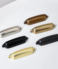 10 Pack Bin Cup Pulls Vintage Shell Handle Cabinet Hardware In Champagne Gold Finish Zinc Alloy Solid Casting variety collection
