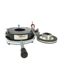 Front view of FPBIGCHA electromagnetic power-off brake LDZ1-08 with mounting hub; black housing, silver hub.