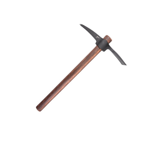 Chogan Mattock Outdoor Survival Axe With 1055 Carbon Steel Plain Edge Blade And Tennessee Hickory Handle shown on white background