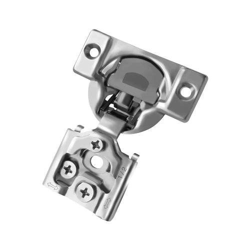 40 Pack One Half Inch Overlay Soft Close Face Frame Cabinet Hinges With 105 Degree Six Way Adjustment And Three Cam Concealed Kitchen Cabinet Door Hinges With Screws Included Easy Install, close-up view