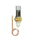 Built Tough One Half Inch Thermostatic Water Valve For Hvac Knockout Temperature Control Plug And Play Coolant Regulator No Sweat with copper bulb.