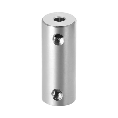 3Mm To One Eighth Inch Bore Rigid Shaft Coupling With Set Screw, Aluminum Alloy, 26Mm Length, 10Mm Outer Diameter