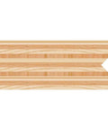 Carbide Edge Banding Router Bit Set cutting example on solid wood with clean pro-grade finish and 1-1/2 inch diameter