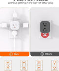 Major Flex Multi Plug Outlet Extender With Five Power Ports And Sleek White Housing For Cruises Dorms And Home Offices Low Key Essential Travel Adapter No Surge Protection Included For Everyday Carry showcasing five outlet design.