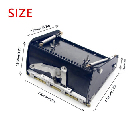2 In 1 Mud Compound Putty Drywall Finishing Box Tool for 6 and 8 inch with detailed dimensions and design