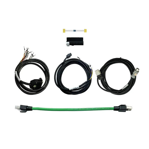 Cables and resistors from the 110V Servo Motor Kit With 17 Bit Absolute Encoder And T3DL V30A Driver For Beefy Torque CNC Robotics Plug N Play