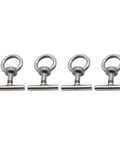 Beefy Rugged Single Pack Eye Bolts Ring Eye Bolt 304 Stainless Steel Lifting Eye Nuts Kit For Secure Hoisting And Rigging Easy To Carry Shoulder Eye Screw And Ring Set, four eye bolts