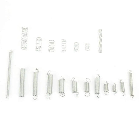 Super Slick 200pc Metal Spring Assortment Kit With 20 Size Extension Compression Tension Springs For Car Repair Bike Fixing Home Appliances Maintenance And DIY Projects In Durable Storage Box, assorted metal springs