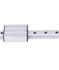 300mm Linear Motion Rail With External Biaxial Guide Block, Metal Linear Guide System With 8 Mounting Holes For Robotics And Precision Equipment