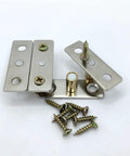 4 Piece Roller Guide Set For Sliding Barn Doors In Stainless Steel Floor Guides and screws shown separately