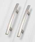 25 Pack Solid Zinc Alloy Cabinet Handles Brushed Nickel Arch Drawer Pulls 3 Inch Center to Center Built Tough Kitchen Bath Hardware