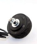 4 Inch Brushless Hub Motor For Electric Scooters, 200W Gearless Wheel, 24V 36V Compatible, side view showing wiring