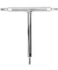 Essential T Handle Hex Wrench Set With 4mm 5mm And 6mm Sizes Made Of Heat Treated Steel For Motorcycle Bike Car Repair Auto Mechanic Work And DIY Home Maintenance Projects That You Gotta Have In Your Garage, chrome T-handle