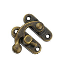 30 Piece Wooden Box Buckle Hasp Latch Hardware Kit For Hold Down Clamps And Toggle Latch, antique gold latch detail