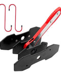 BARTOO brake caliper piston spreader press tool with red handle, black base, and 2 steel plates