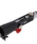 QuickDraw Drill Chain Belt Screw Gun Adapter For Electric Drills Automatic Woodworking Screw Tightening Tool SmoothOperator side view with adjustable components.