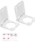 16mm Push Button Cap Cover Guard Dustproof Protector Kid Safe for 16mm push button switches, pack of 2 transparent plastic shields