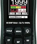 5G EMF Meter And RF Detector Kit With Calibration Certificate displaying magnetic field measurement screen