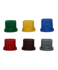 Colored nozzles from Watering System Kit With 30 Pcs Knapsack Sprayers And Wide Angle Fan Shaped Nozzles For Precise Atomization In The Garden