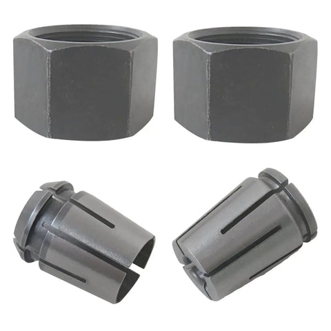 Upgraded Dual Size Collet Kit with 1/2 Inch and 1/4 Inch Collets for Dewalt DW618B3 and MRC23EVSK, includes 326286-03 & 326286-04