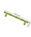 Vintage Style Zinc Alloy Cabinet Handles 2 Pack, green finish, 5.07 inches long, decorative furniture hardware