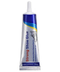 Tube labeled 'Strong Shoe Glue 60ml,' for Heavy Duty Shoe Sole Glue Adhesive Waterproof Repair For Sneakers Boots Leather Handbags And Heels Multipurpose Professional Glue Beast Bond For Soles And Other Materials