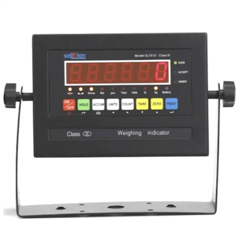 Built Like A Tank 60X84 Inch Industrial Floor Pallet Scale With 1000 Lb Capacity And 0.2 Lb Accuracy digital weighing indicator display.