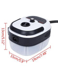Beast 2500W High Temperature Handheld Steam Cleaner with dimensions, highlighting multi gear settings and portable design.