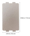 Microwave Waveguide Cover Made From Mica Sheet Heat Resistant Thermal Insulation Pad Durable Replacement Part For Microwave Oven Repair Keeps Oil Stains Out 4.57 By 2.56 Inches Easy Fit Long Lasting Protection