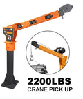 Beast Heavy Duty Folding Truck Bed Crane With 5000 Lb Winch 12V Electric Or Hand Operated Lift for pickups shown in use