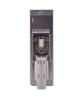 Zero Hassle Ultra Slim Din Rail Switching Power Supply 24V 6.5A 156W Fanless DC Adapter back view with mounting slot and connectors.