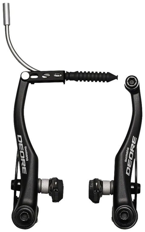 Rear 107mm V Brake System With Rock Solid Stopping Power, Lightweight Yet Durable Aluminum Build, S70C Cartridge Shoes Compatible, Black Finish