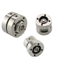 360° rotating disc damping hinge components, stainless steel, set of three