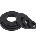 Massive 720 Piece Black Nylon Flat Washers Kit With Seven Sizes M3 M4 M5 M6 M8 M10 M12 For DIY Projects And Mechanical Fixes, Reducing Friction, Preventing Leaks, Isolating Pressure, And Spreading Load Like A Pro. black nylon flat washers in assorted sizes