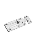 Sturdy Stainless Sliding Barrel Bolt Lock for Cabinets, Gates, and Outdoor Enclosures; Double-Ended Latch, Weatherproof 9.5 cm