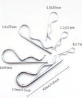 Must Have Heavy Duty 100 Pcs Carbon Steel Zinc Plated Hitch Pin Clip Set With Storage Box 6 Sizes From M1 To M2.5