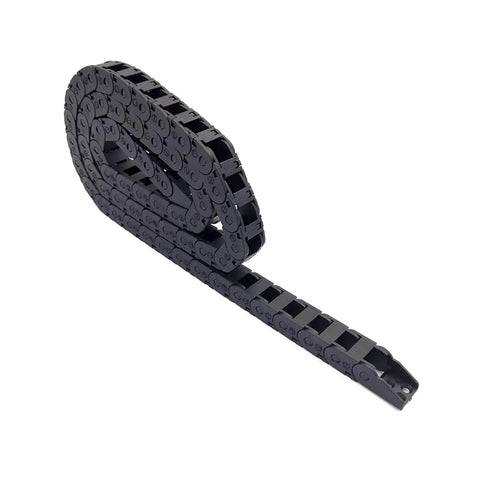 Heavy Duty 1 Meter 10x11mm Cable Drag Chain Bridge For Engraving Machines And Roller Tanks Silent Motion Transmission R28 coiled view