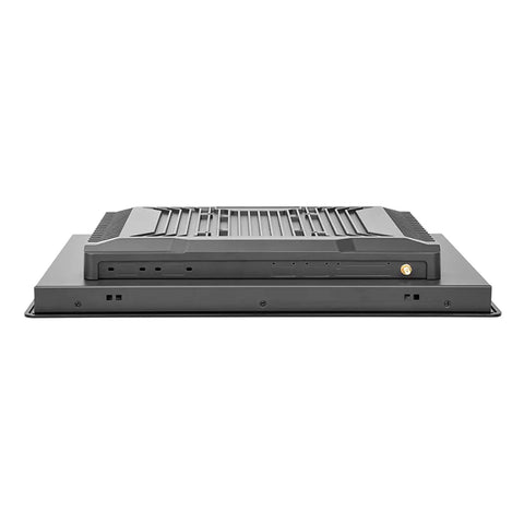 Tough As Nails 15 Inch Industrial Tablet Computer With Capacitive Touchscreen showing side view of vents and ports.