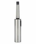 Morse taper drill adapter MT2-MT3, high-speed steel, silver finish, side view with MT2-MT3 engraving