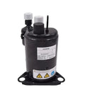 Pro Grade 72 Volt Dc Motor Ac Compressor For Ev Electric Vehicle And Heavy Duty Truck Climate Systems Black cylinder with connectors